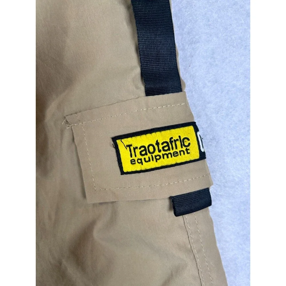 SHEIN Mens Cargo Jogger Pants Khaki Size M Utility Tactical Pockets Elastic Wais